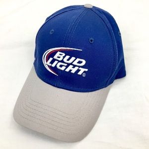 Bud Light SnapBack Cap Blue Gray Adjustable Hat